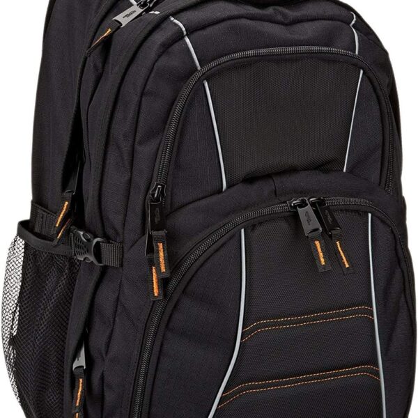 Amazon Basics 17-Inch Laptop Backpack – Durable, Spacious, and Stylish in Black